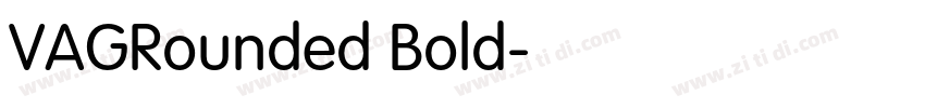 VAGRounded Bold字体转换